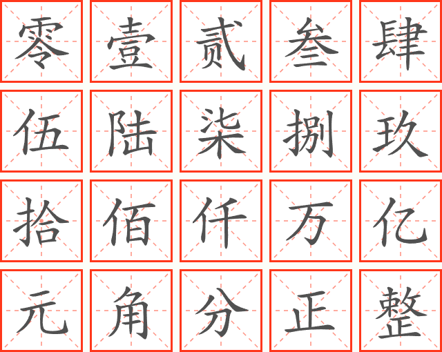 大写数字
